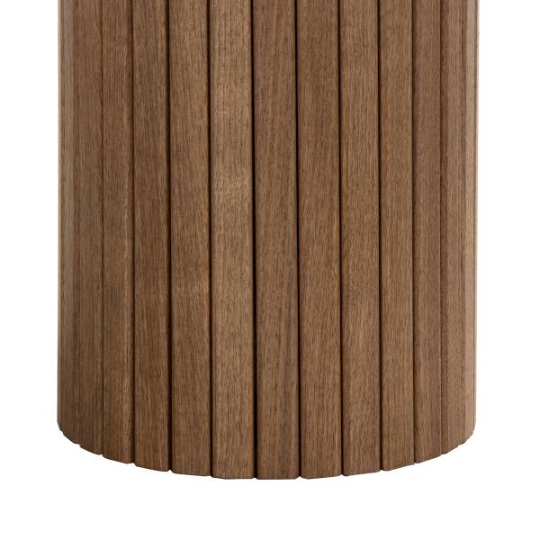 Beistelltisch BARAWOH 50 cm Echtholzfurnier - Walnuss