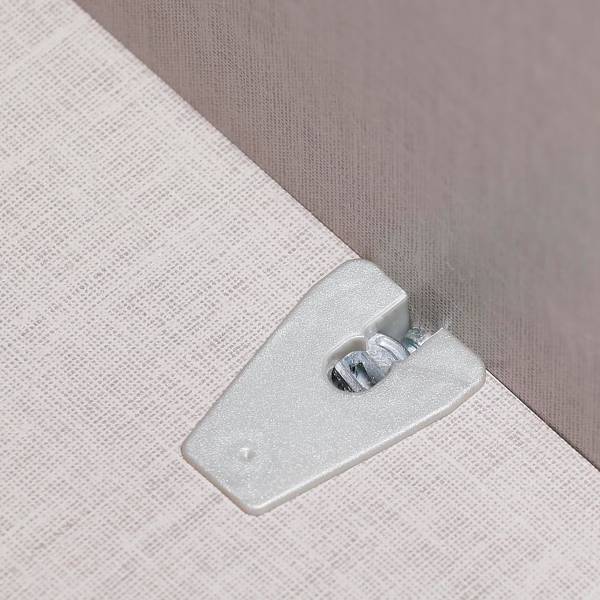 Armadio scorrevole frontali vetro Covalo Bianco - Larghezza: 201 cm - Alluminio - Senza ante a specchio