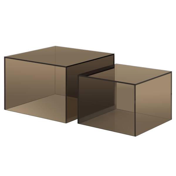 Couchtisch Crosley 2er-Set Glas - Braun