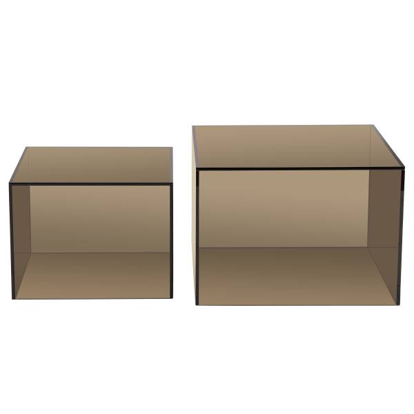 Couchtisch Crosley 2er-Set Glas - Braun