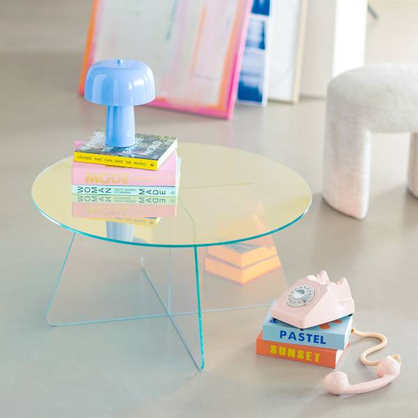 Tavolino da salotto Windust Vetro - Multicolore