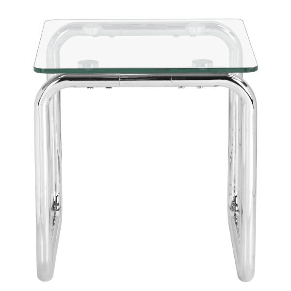 Beistelltisch Vanston Glas / Metall - Chrom