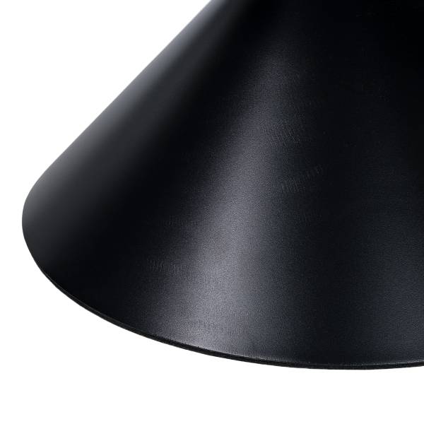 Couchtisch Campton rund Glas / Metall - Grau / Schwarz