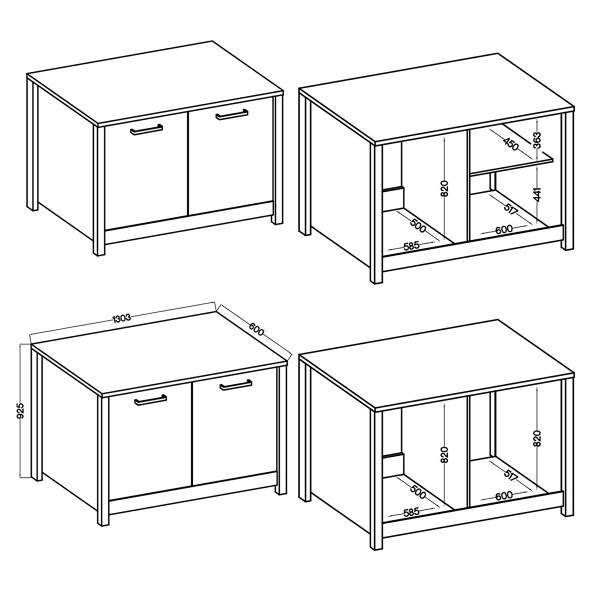 Cuisine Sicilia - Type F Gris