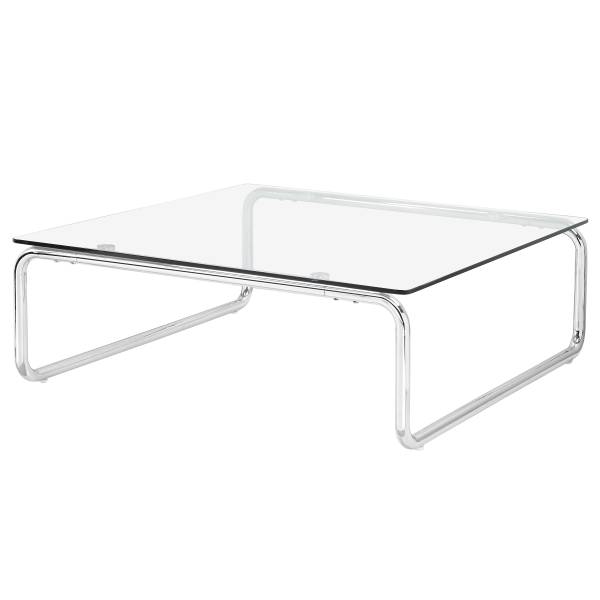 Tavolino da salotto Vanston Vetro / Metallo - Cromo
