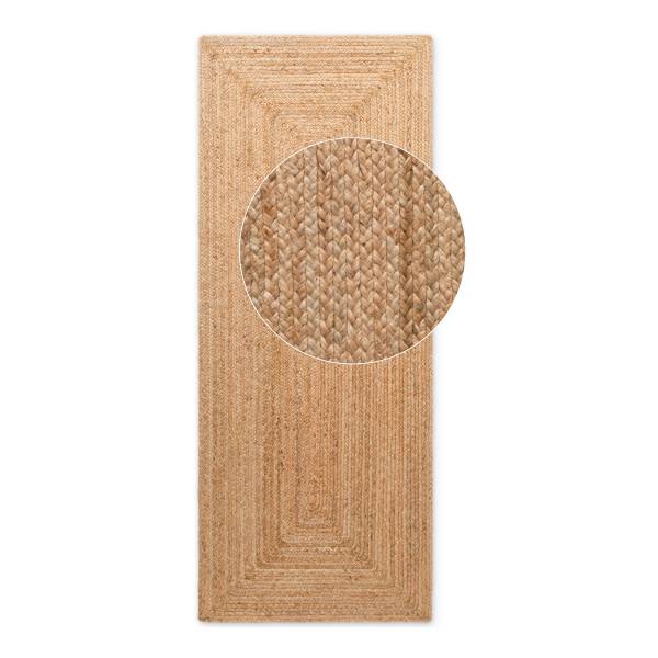 Jute loper Juno jute - lichtbruin - 80 x 200 cm