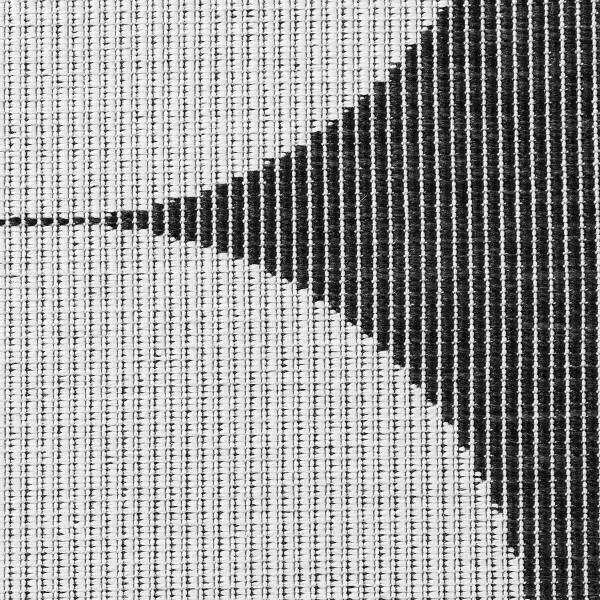 Loper Duet type A polypropeen - zwart/wit - 80 x 250 cm