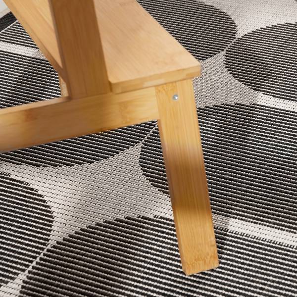 Loper Duet type A polypropeen - zwart/wit - 80 x 250 cm