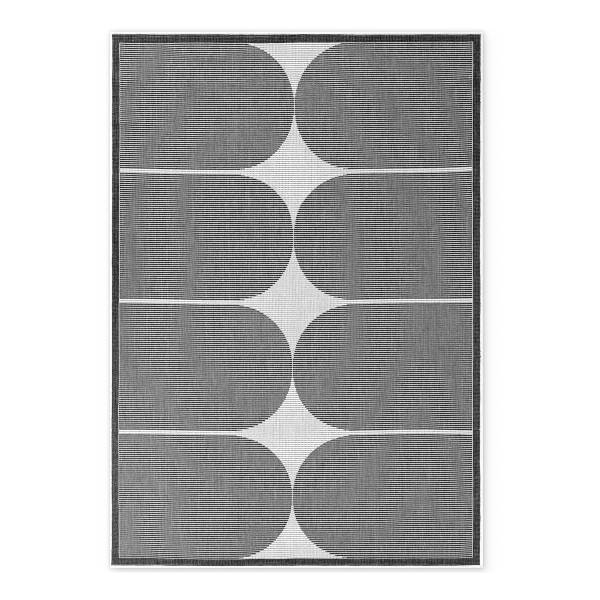 Tappeto da esterno Duet A Polipropilene - Nero / Bianco - 160 x 230 cm