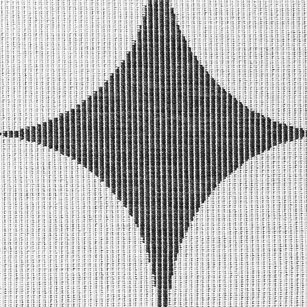 Tappeto da esterno Duet A Polipropilene - Nero / Bianco - 160 x 230 cm