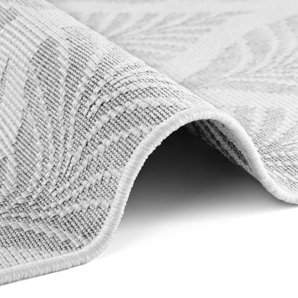 Tappeto da esterno Duet B Polipropilene - Bianco / Grigio - 120 x 170 cm