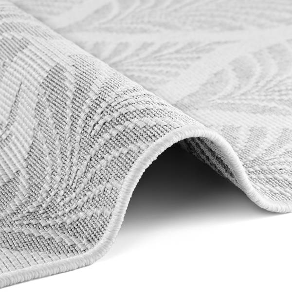 Loper Duet type B polypropeen - wit/grijs - 80 x 250 cm