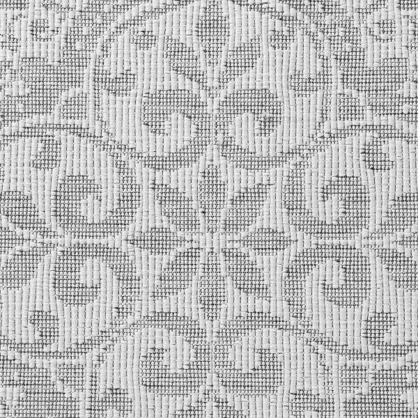 Passatoia Duet D Polipropilene - Bianco / Grigio - 80 x 250 cm