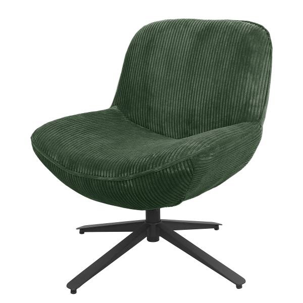 Drehsessel NEEBO Cordstoff Lola: Dunkelgrün