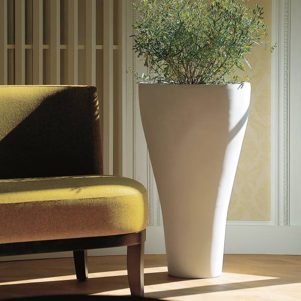 Outdoor Pflanztopf Broli Weiß - Durchmesser: 47 cm