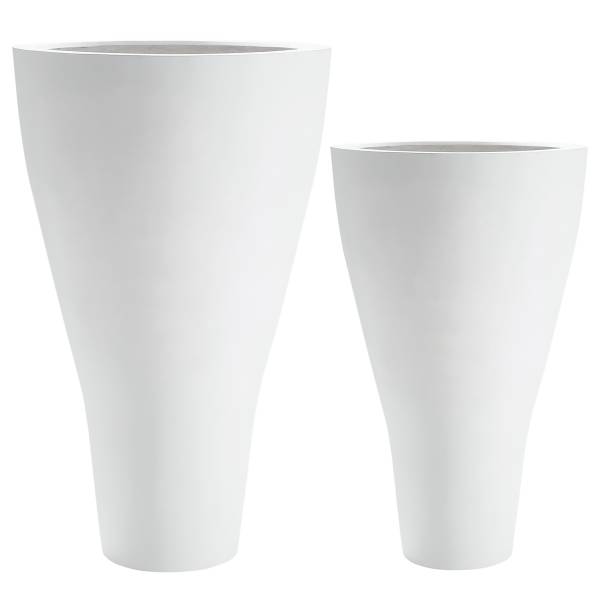 Outdoor Pflanztopf Broli Weiß - Durchmesser: 47 cm