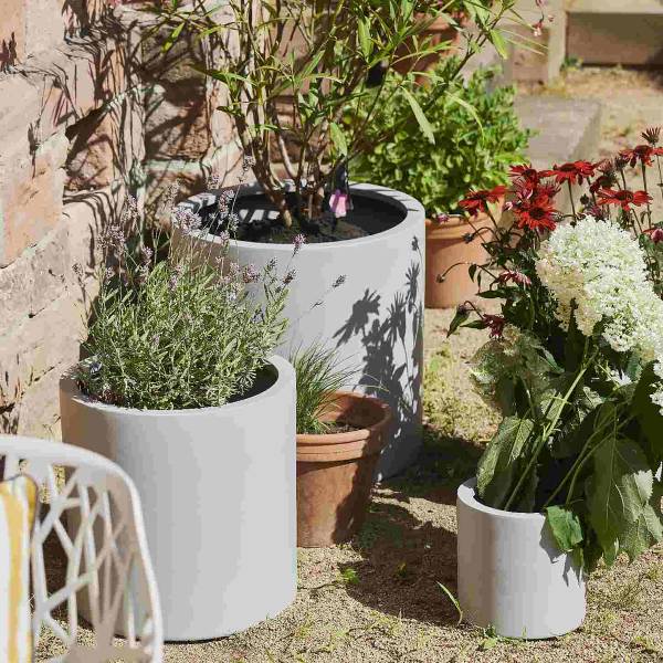 Outdoor Pflanztopf Eybek Grau - Durchmesser: 50 cm