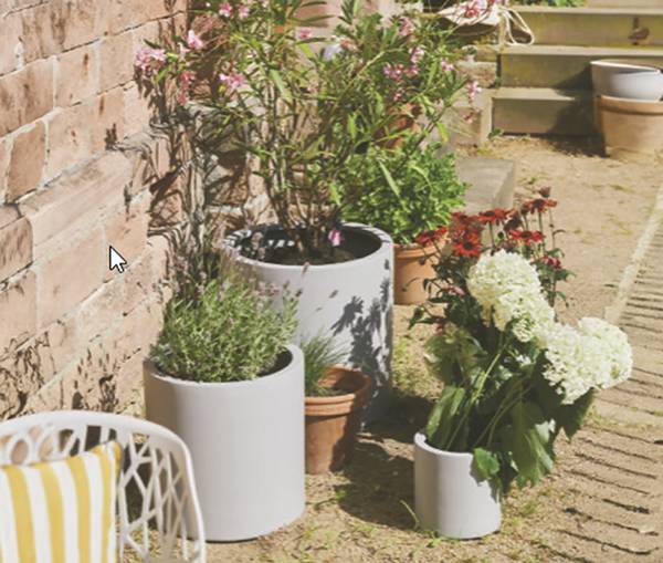 Outdoor Pflanztopf Eybek Grau - Durchmesser: 50 cm