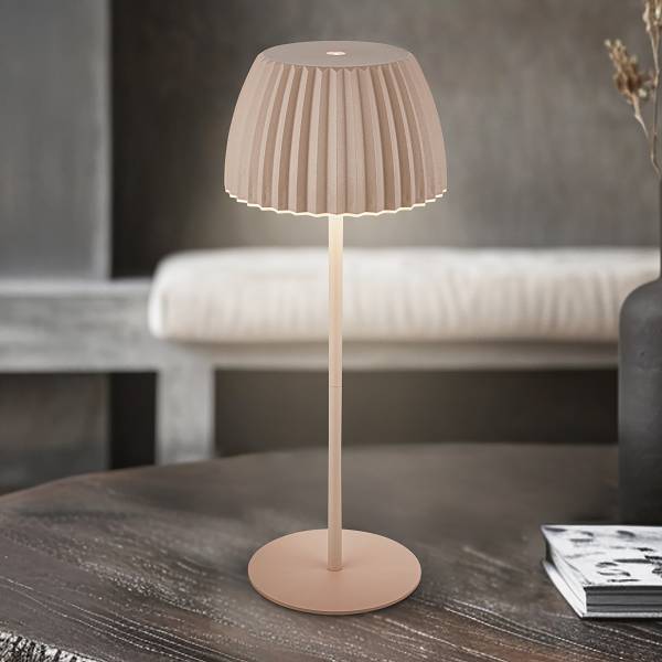 Lampada portatile Riffle B alluminio - Beige