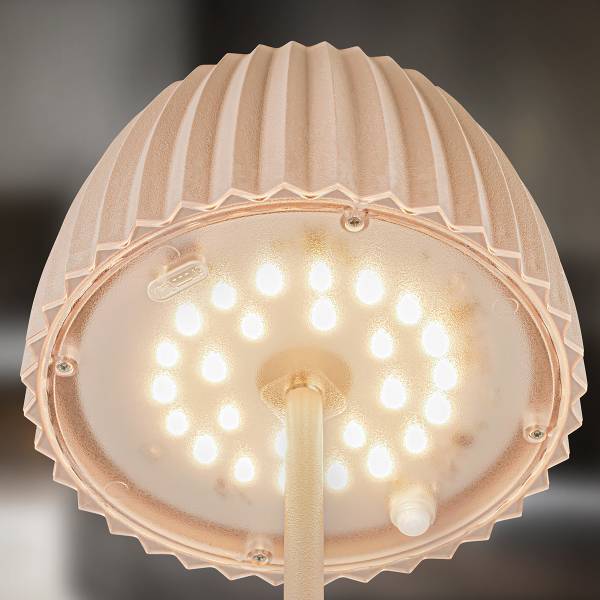 Lampada portatile Riffle B alluminio - Beige