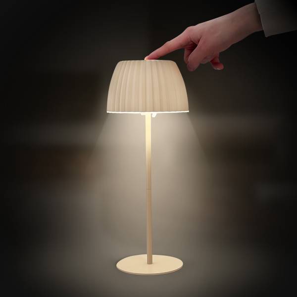 Lampada portatile Riffle B alluminio - Beige