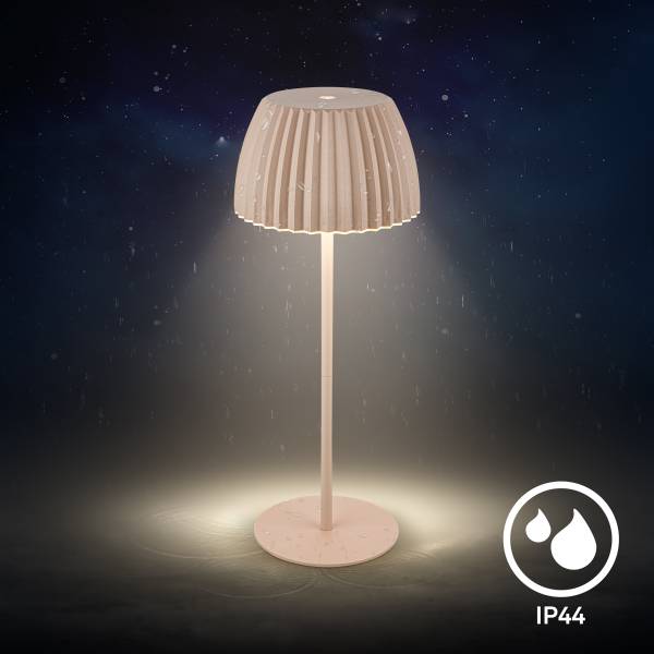 Lampada portatile Riffle B alluminio - Beige