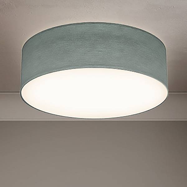 Deckenleuchte Paaho Aluminium / Strukturstoff - Grau