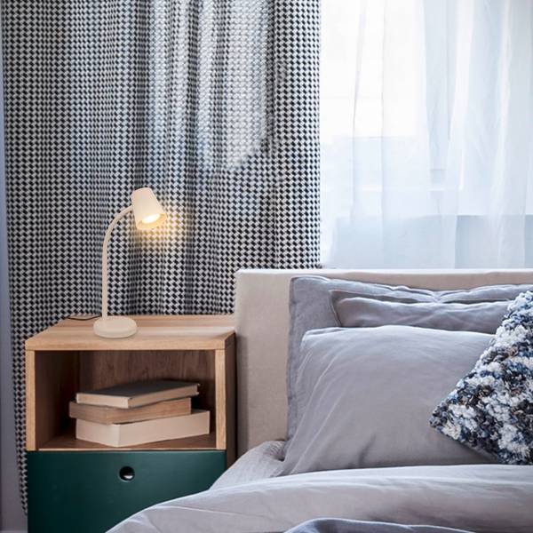 Lampada da tavolo Skriva Alluminio - Beige