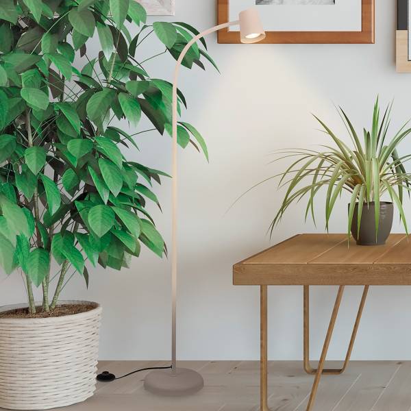 Lampada da terra Skriva Alluminio - Beige