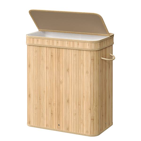 Wäschekorb Hased Gelb - Polyester - Eisen - 55 x 61 x 35 cm