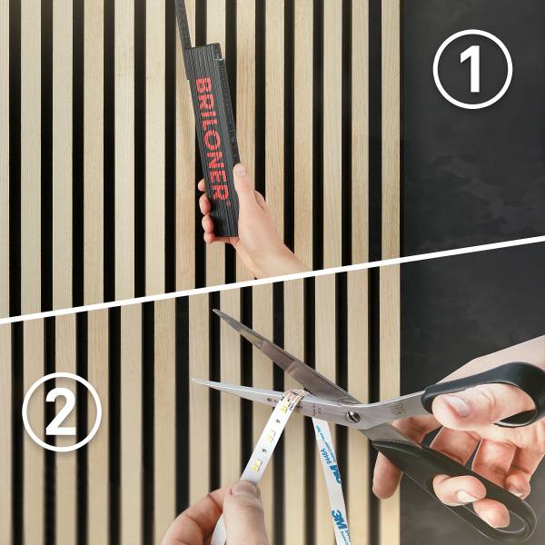 LED-profiel Pimp your Panel zwart - Hoogte: 1.1 cm