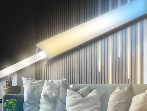 LED-profiel Pimp your Panel zwart - Hoogte: 1.1 cm