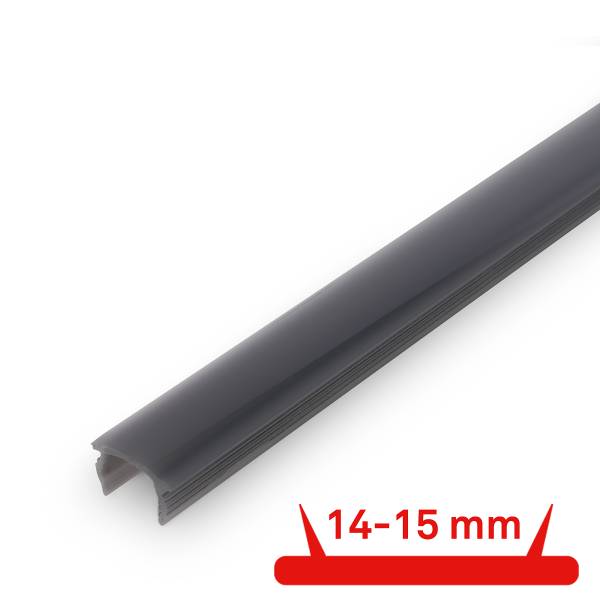 LED-profiel Pimp your Panel zwart - Hoogte: 1.1 cm