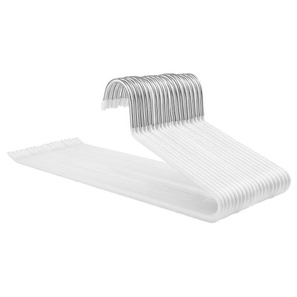 Kleerhanger Waiko 20-delig wit - ijzer - PVC - 38 x 0.5 x 13 cm