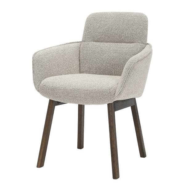 Sedia con braccioli CHAGAS Color grigio pallido