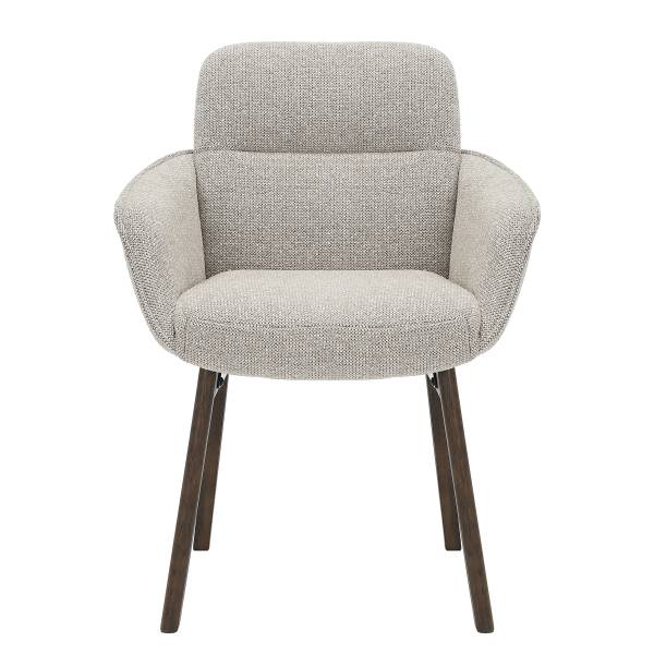 Sedia con braccioli CHAGAS Color grigio pallido