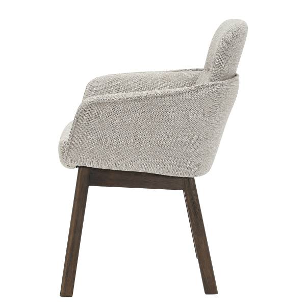 Sedia con braccioli CHAGAS Color grigio pallido