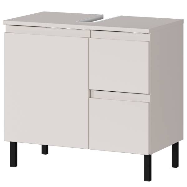 Badset Salinas 5-teilig Spiegelschrank B Inklusive Beleuchtung - Kaschmir