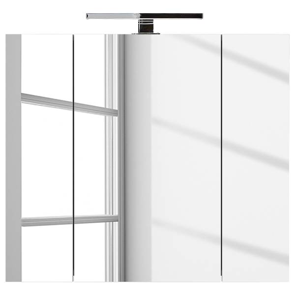 Badset Salinas 5-teilig Spiegelschrank B Inklusive Beleuchtung - Kaschmir