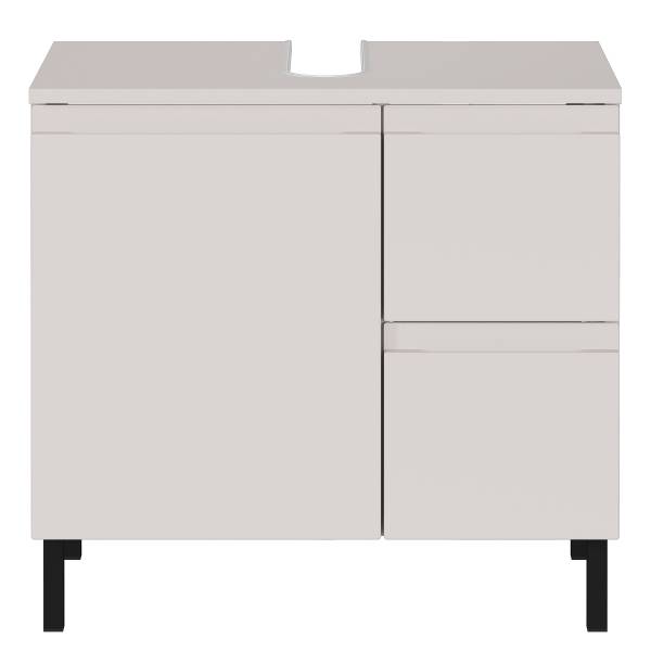 Badset Salinas 5-teilig Spiegelschrank B Inklusive Beleuchtung - Kaschmir