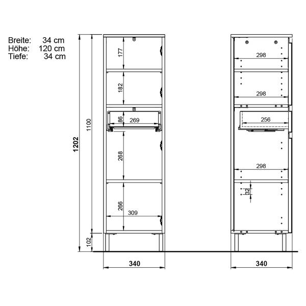 Badset Salinas 5-teilig Spiegelschrank B Inklusive Beleuchtung - Kaschmir