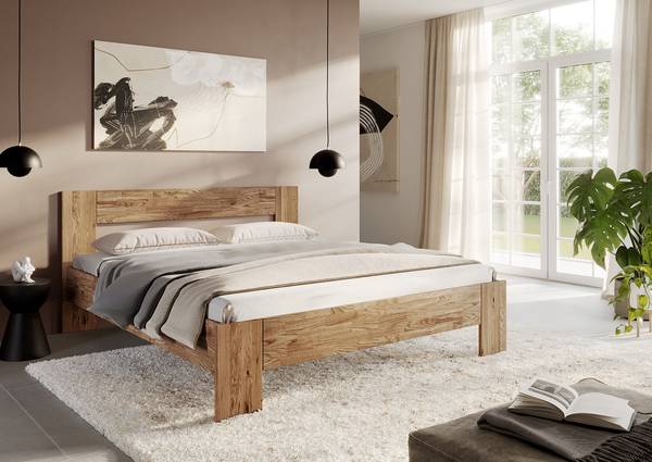 Massivholzbett Barracos Wildeiche - 160 x 200cm