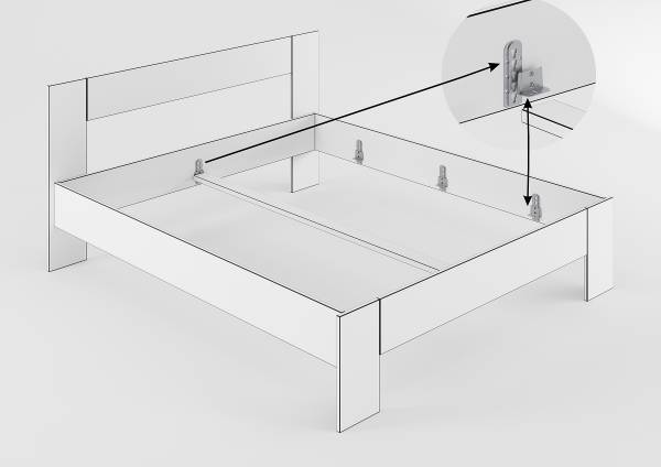 Massivholzbett Barracos Wildeiche - 160 x 200cm