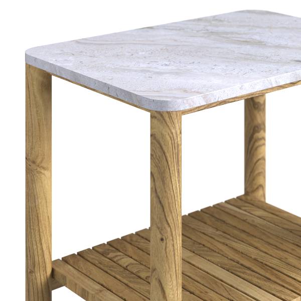 Massiver Midischrank Iyar Akazie massiv / Marmor