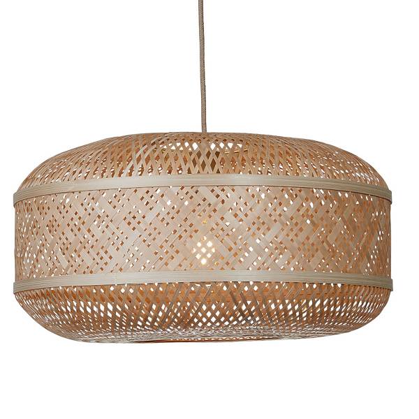 Pendelleuchte Langkawi Bambus - 1-flammig - Hellbraun