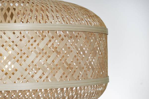 Pendelleuchte Langkawi Bambus - 1-flammig - Hellbraun