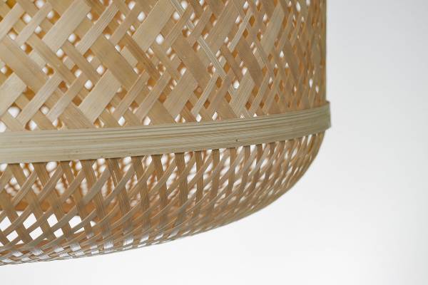 Pendelleuchte Langkawi Bambus - 1-flammig - Hellbraun