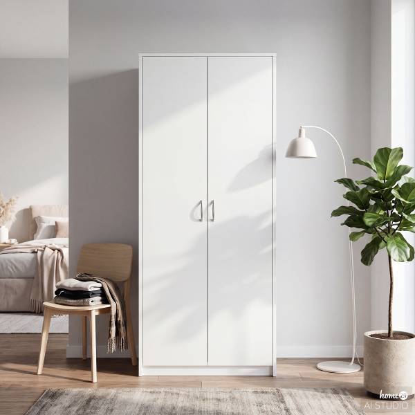 Drehtürenschrank Prostore 2-türig Weiß