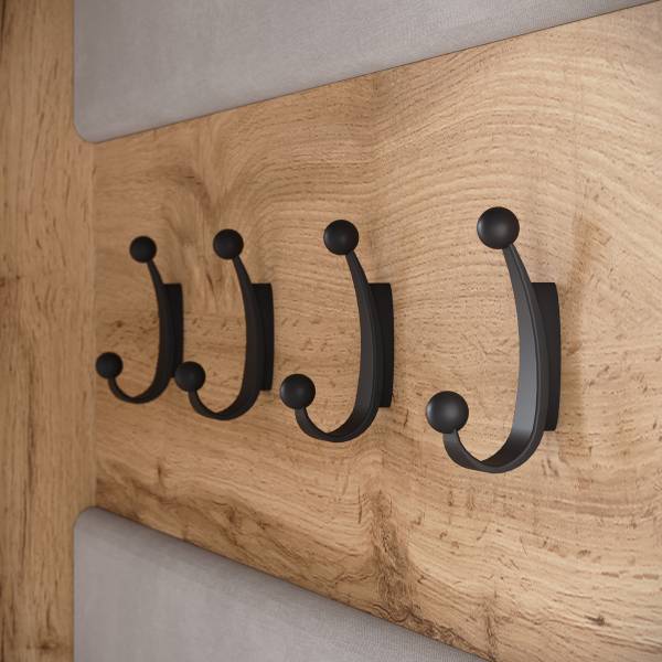 Kompaktgarderobe Mansard Wotaneiche Dekor