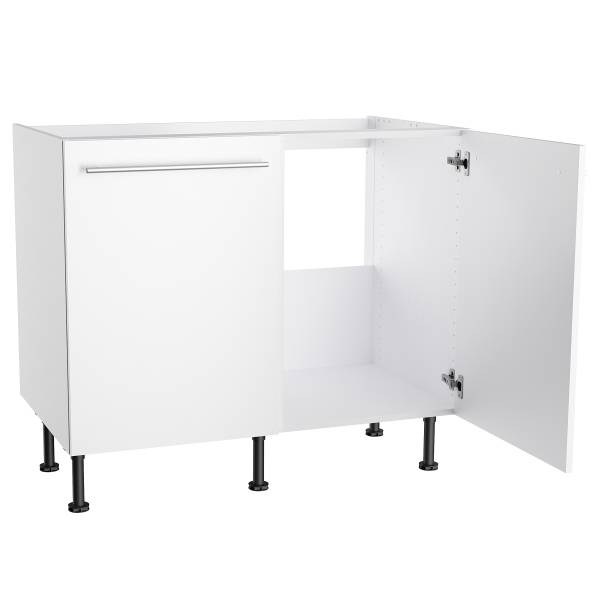 Spülenunterschrank Venezia Weiß - Breite: 100 cm